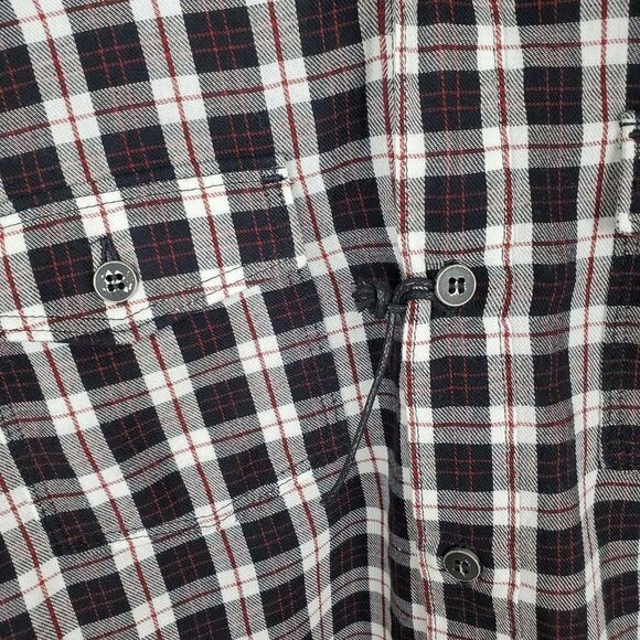 PAIGE Hunter Plaid Shirt Slim Fit Dual Chest Flap Pockets Button Down Cotton Men - Picture 6 of 8